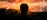 Practitioner silhouette composite in a complete glowing warm landscape composition