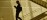 Practitioner silhouette descending exterior steps